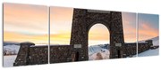 Obraz bramy, Yellowstone (170x50 cm)