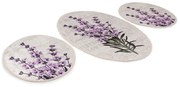 Fioletowo-beżowe dywaniki łazienkowe zestaw 3 szt. 60x100 cm Lavender – Foutastic