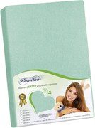 Prześcieradło frote Kamilka jasny zielony, 160 x 200 cm