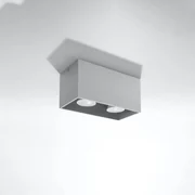 Plafon QUAD MAXI szary SOLLUX  LIGHTING