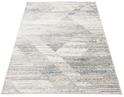 Szaro-niebieski dywan z przetarciami M2-R99