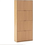 Szafka na buty Lluvia 4-drzwiowa kolor dąb, na 24 pary.