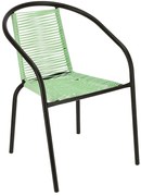 Jasnozielone krzesło sznurkowe L5-E90