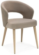 Stylowe beżowe krzesło tapicerowane K3-W17