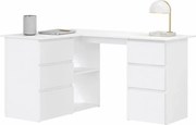 Białe Komputerowe Biurko Narożne W5-M30