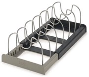 Szary organizer na pokrywki lub patelnie Joseph Joseph