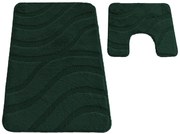 Zielony komplet dywaników łazienkowych P8-F94