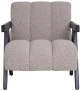 Jasnoszary fotel z materiału bouclé Florence – House Nordic