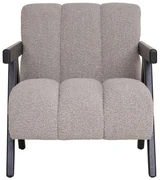 Jasnoszary fotel z materiału bouclé Florence – House Nordic