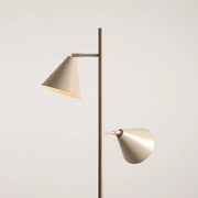 Beżowa lampa Form 2 z regulowanymi kloszami w kształcie stożków