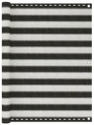 Antracytowo-biały parawan balkonowy F3-E48