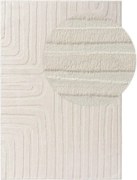 Jasny dywan ze strukturalnym wzorem Paloma