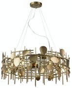 Elements Gold 60 - żyrandol nowoczesny metalowy 60cm