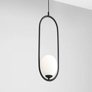 Elegancka lampa wisząca Riva w klasycznym czarnym kolorze