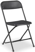 Czarne krzesło cateringowe składane C0-P80