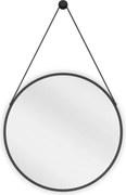 Mexen String lustro łazienkowe okragłe 50 cm, rama czarna - 9854-050-050-000-70