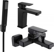 Mexen Cetus R77 zestaw wannowy, czarny - 744303R77-70