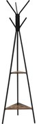 Wieszak stojący LINEA czarny/brązowy