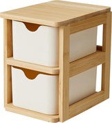 Podwójny organizer bambusowy SKAFFA, 15 x 10,8 cm