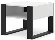 Biały stolik kawowy z półką F5-S86