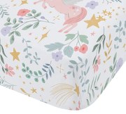 Prześcieradło dziecięce dwuosobowe z gumką 135x190 cm Fairytale Unicorn – Catherine Lansfield