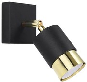 Czarno-złoty punktowy kinkiet ścienny - 4X A183 C9-G27