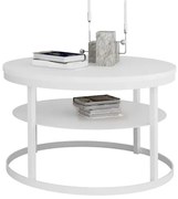 Biały dwupoziomowy stolik kawowy Z3-P77