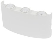 Kinkiet lampa wisząca LED elewacyjny metalowa AT86-3KL-White