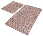 Brązowe aksamitne dywaniki łazienkowe zestaw 2 szt. 60x100 cm – Mila Home