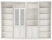 Biały regał z litego drewna sosnowego 296x223 cm Anita – Støraa