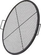 Okrągła Krata do Gotowania SucceBuy 91.44CM, Solidna Krata do Grillowania ze Stali z Rączką i Stojakiem z Drutu X, Czarna