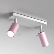 Lampa sufitowa PRESTON PINK/WHITE 2x mini GU10, podwójny, różowy, kierunkowy