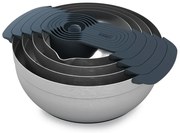 Misy w kolorze srebra z połyskiem zestaw 9 szt. Nest 100 Collection – Joseph Joseph