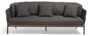 Ciemnoszara sofa ogrodowa Omer – Diphano