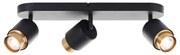 Brilliant - Oprawa punktowa LED COVELO 3xGU10/5W/230V czarna/złota