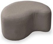 Brązowy puf z przędzy pętelkowej Bouclé Miuf – Miuform