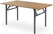 Prostokątny stół konferencyjny składany buk E7-T00
