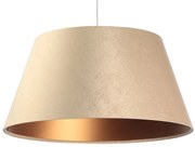 Kremowa lampa wisząca z dużym abażurem - 3X S406 L3-K49