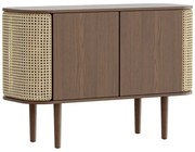 Brązowa niska komoda w dekorze dębu 109x75 cm Treasures – UMAGE