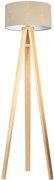 Lampa stojąca HOME 40 beżowa/biała/sosna BPS KONCEPT