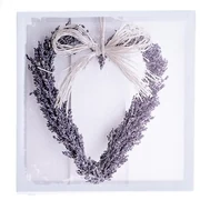 Obraz na płótnie z lawendą Dakls Heart, 28x28 cm