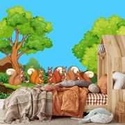 Fototapeta - Wiewiórki (196x136 cm)