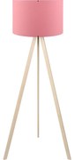 Lampa stojąca AYD 1xE27/40W/230V różowa/beżowa