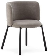 Szare tapicerowane fotele jadalniane zestaw 2 szt. Ginny – MOME