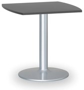 Stolik konferencyjny ZEUS II, 66x66 cm, szara podstawa, grafit