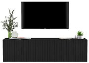 Szafka RTV TAL 2 150 czarna mat MEBLE LINDNER