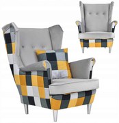 Fotel uszak Ari Print Duo Family Meble