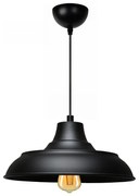 Lampa wisząca na przewodzie AYD 1xE27/40W/230V czarna