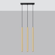 Lampa Wisząca PASTELO 3L złoty połysk SOLLUX  LIGHTING