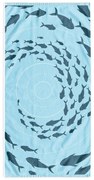 Niebieski ręcznik plażowy 90x180 cm Shoal – DecoKing